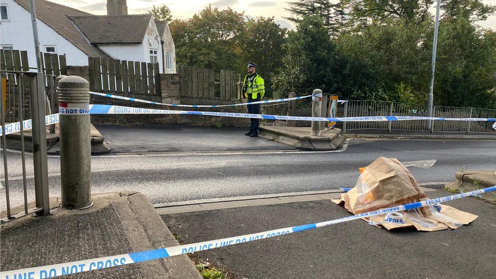 Scene on Woodhouse Hill after boy stabbed