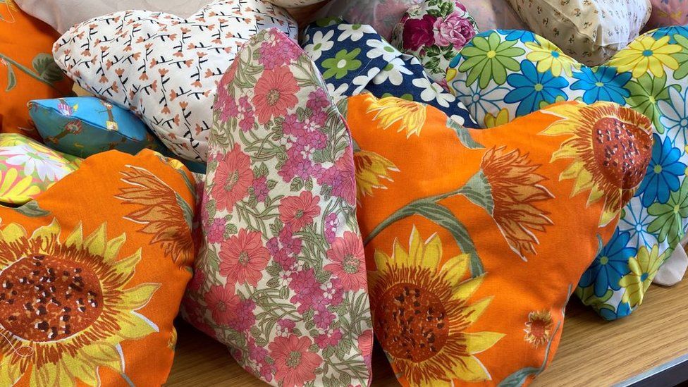 Heart shaped pillows clearance for breast cancer patients