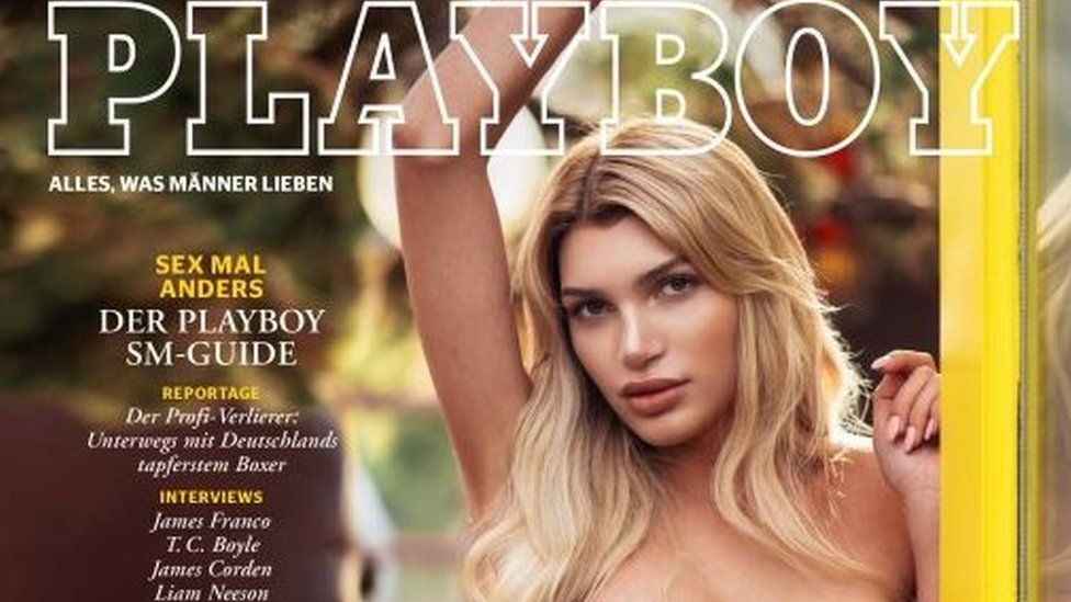Playboy cover featuring model Giuliana Farfalla