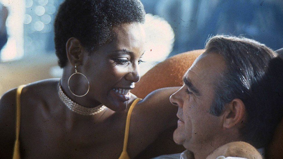 Trina Parks and Sir Sean Connery in Diamonds Are Forever