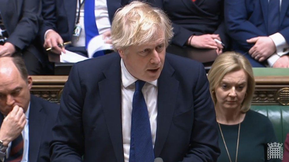 Boris Johnson in the Commons