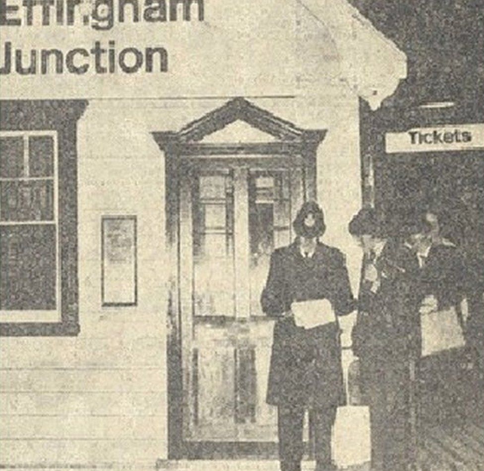 Police making inquiries at Effingham Junction railway station
