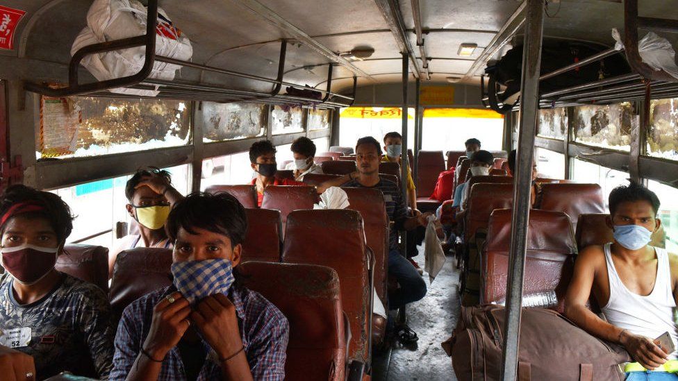 Migrant workers returning to Bangalore