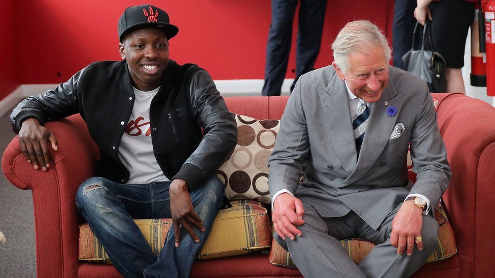 Jamal Edwards with Prince Charles in 2013