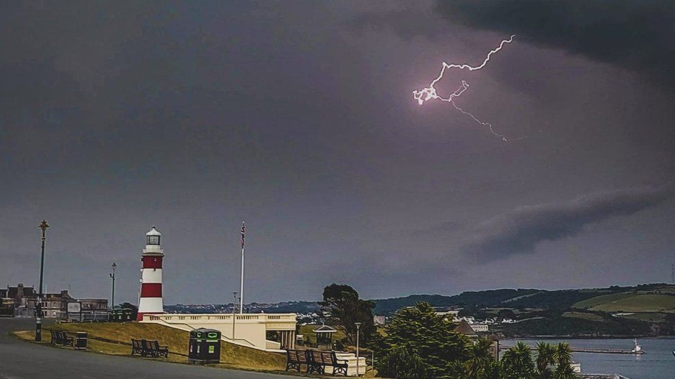 Lightning in Plymouth