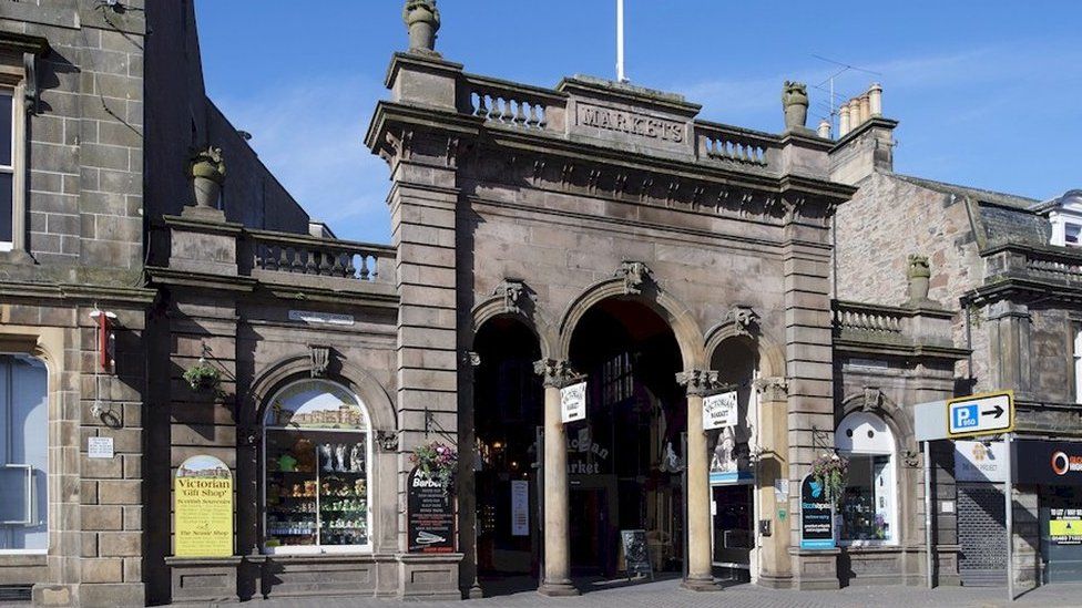 An entrance to Inverness' Victorian Market