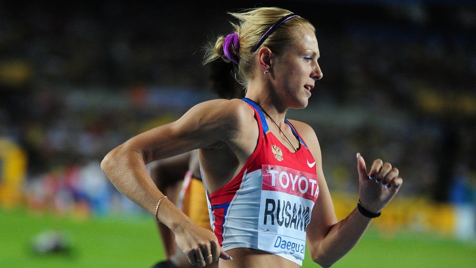 Russia's Yuliya Rusanova competes in the women's 800 metres semi-finals at the International Association of Athletics Federations (IAAF) World Championships in Daegu in September 2011.