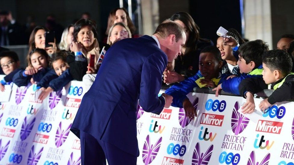 The Duke of Cambridge attends the Pride of Britain awards 2017