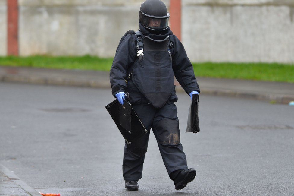 Security alert and searches in Conway Street, Belfast, on 21 February 2017