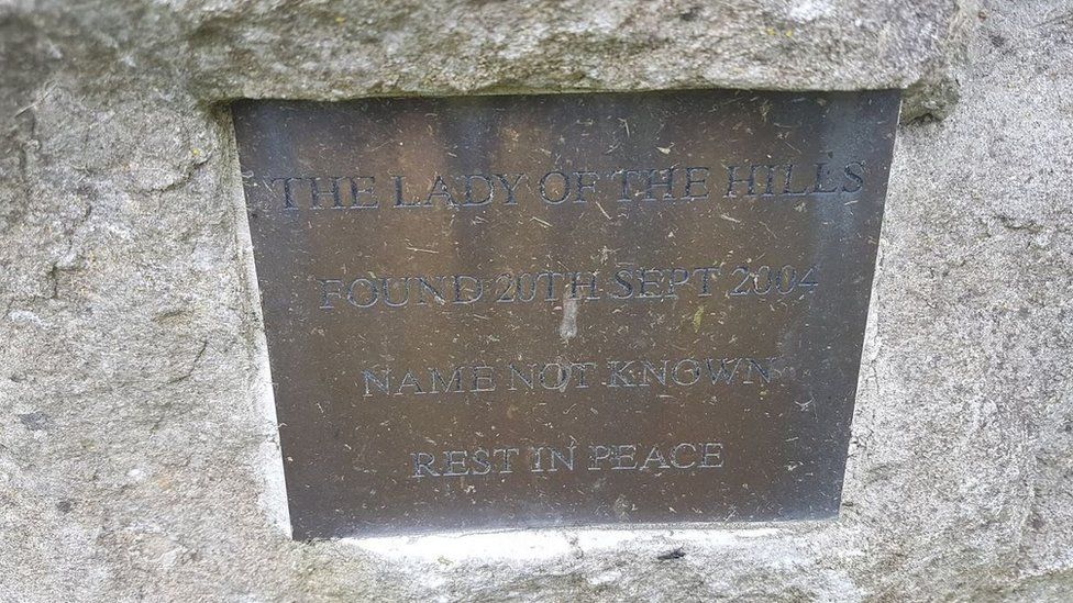 The woman's headstone