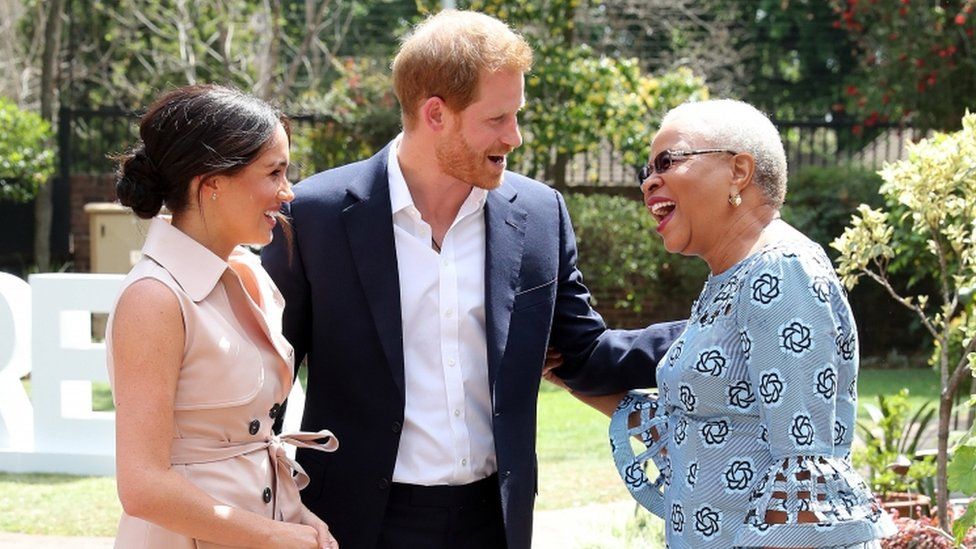 The duke and duchess met Graca Machel