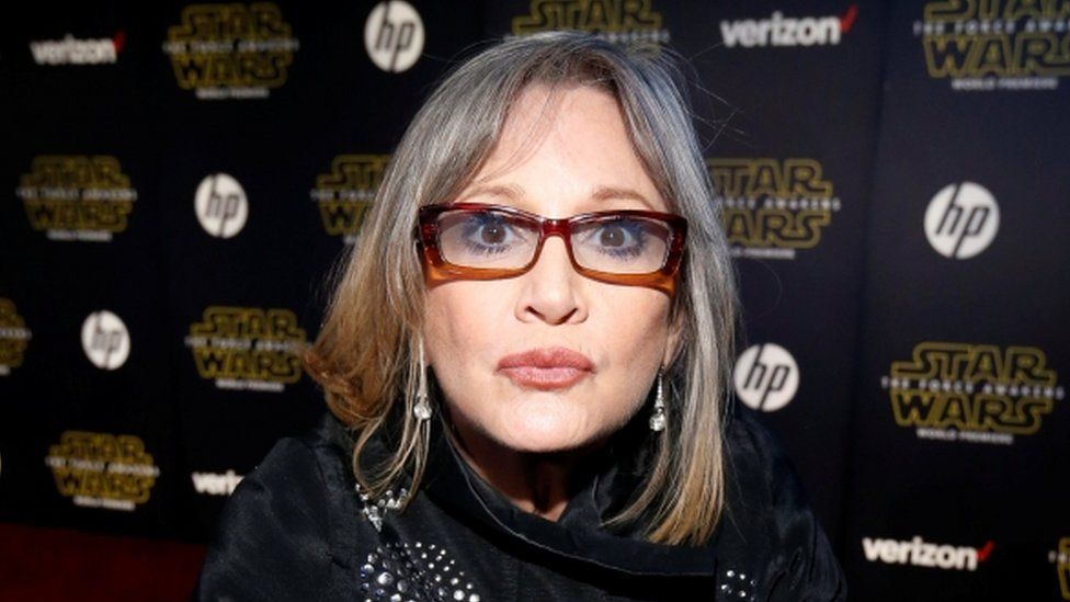 Carrie Fisher, December 2015 file picture
