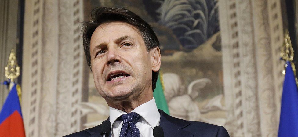 Italy PM-designate Giuseppe Conte, 31 May 18