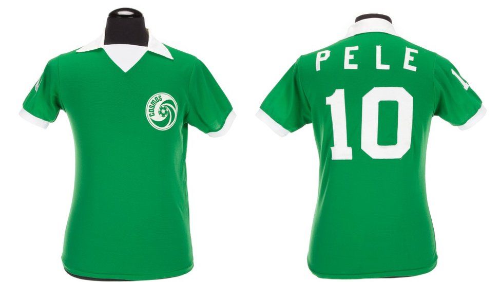 A Pele match-worn New York Cosmos jersey