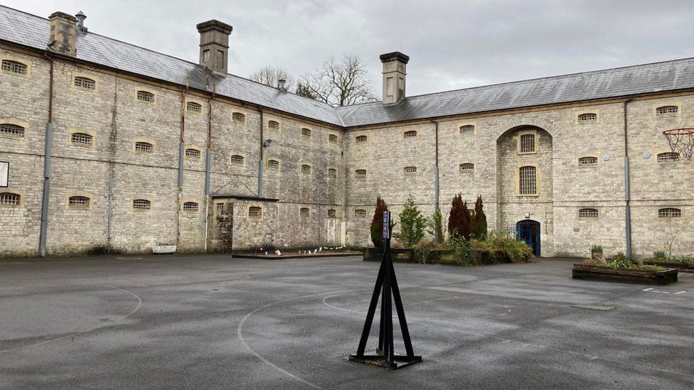 Pupils shown life behind bars at Shepton Mallet Prison BBC News
