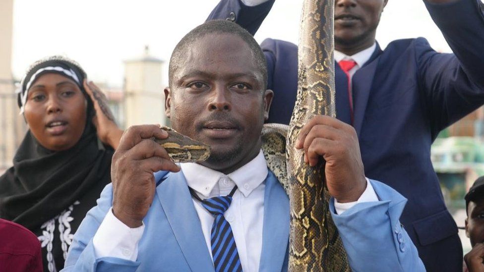 Mohamed with a python
