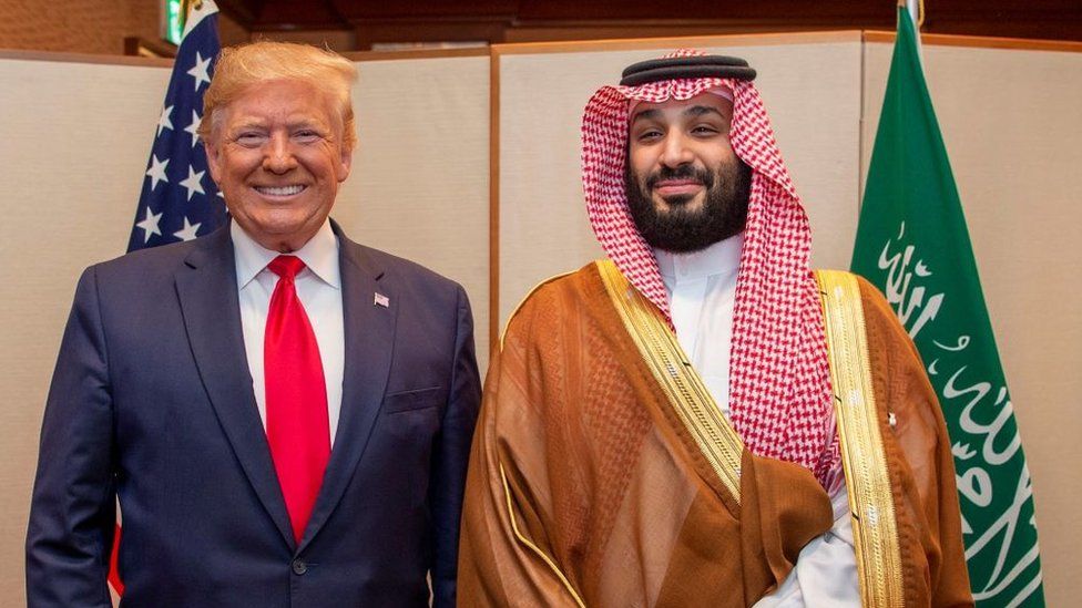Crown Prince Mohammed Bin Salman meets Trump