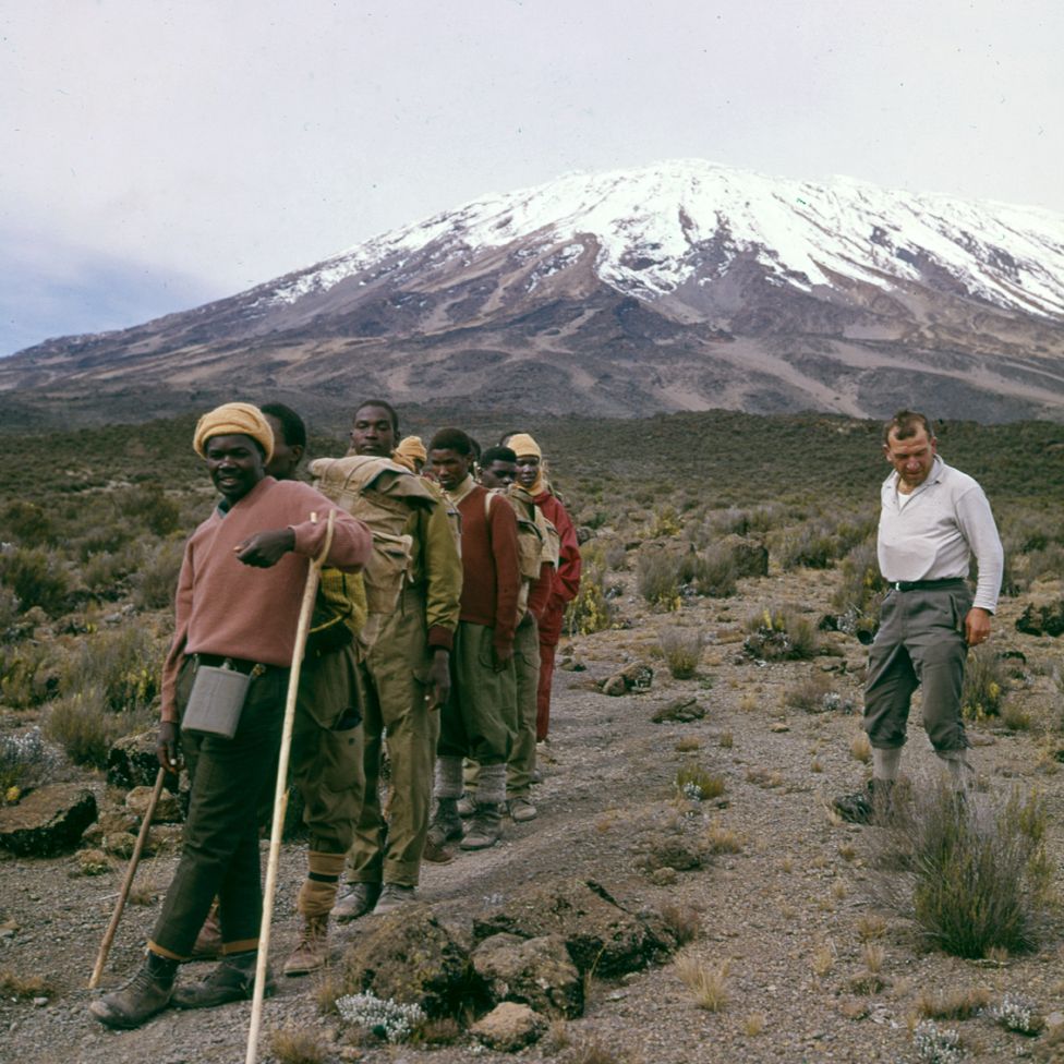 Trek participants at Mount Kilimanjaro