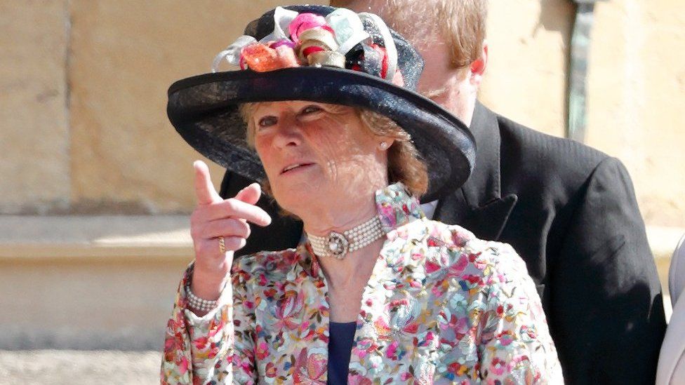 Lady Sarah McCorquodale at the wedding of Prince Harry and Meghan Markle