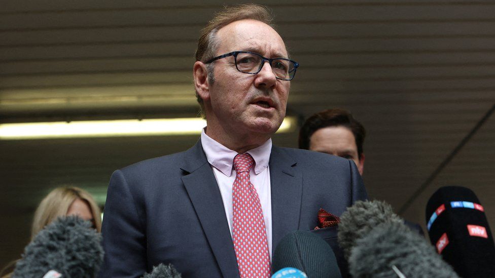 Kevin Spacey spoke to the media outside Southwark Crown Court after he was found not guilty