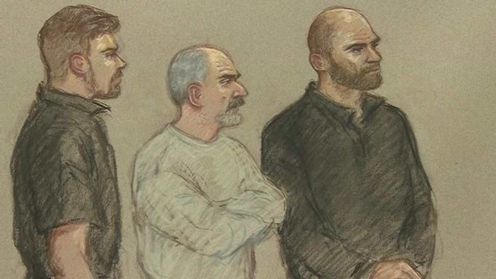 Court drawing of Thomas Mair , charged with the murder of MP Jo Cox , at Westminster Magistrates Court 18 June 2016