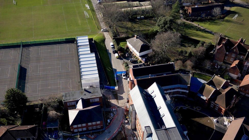 Ariel view of Epsom College