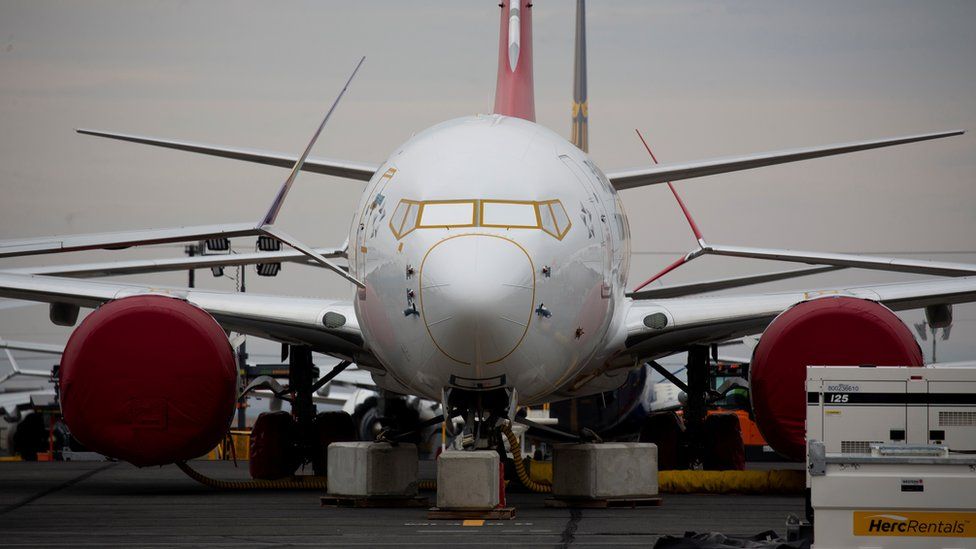 Заземленный Boeing 737 Max