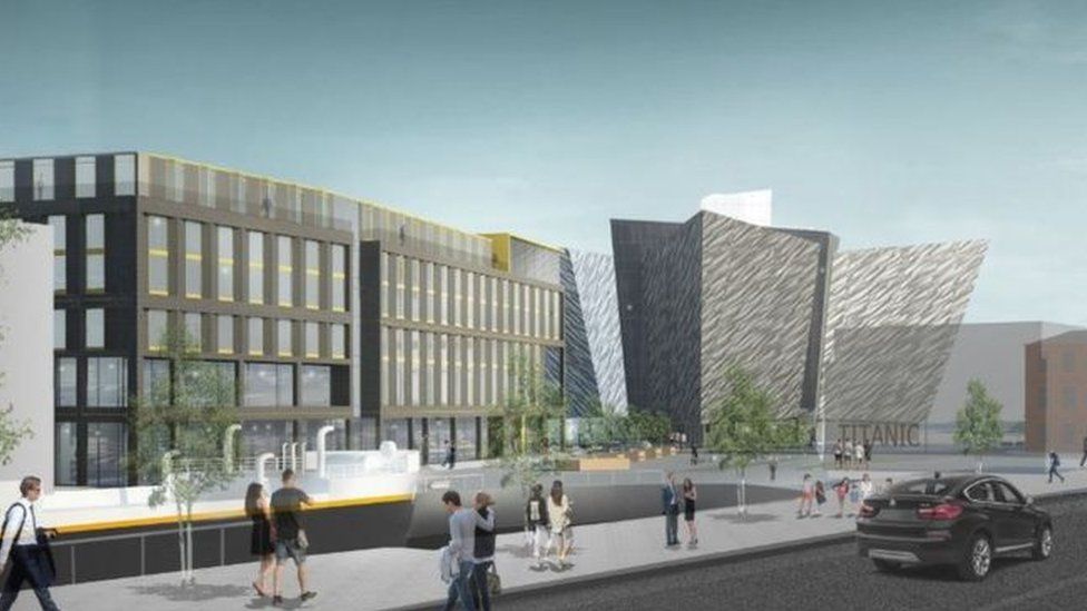 Artist impression of Titanic Quarter hotel