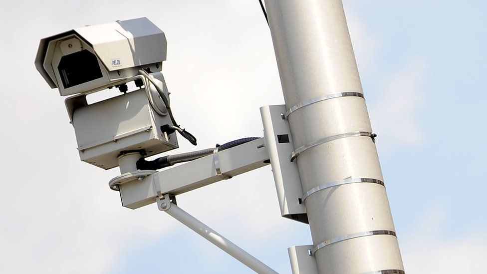 US police surveillance camera in Newark, NJ (file pic)