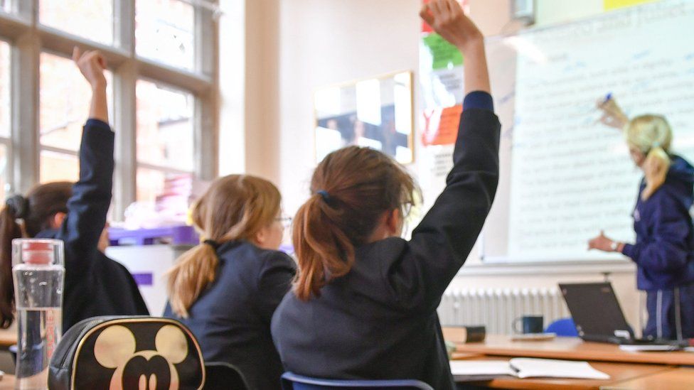 Pupils in classroom