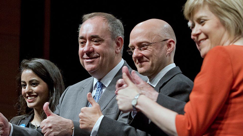 Salmond, Harvie and Sturgeon