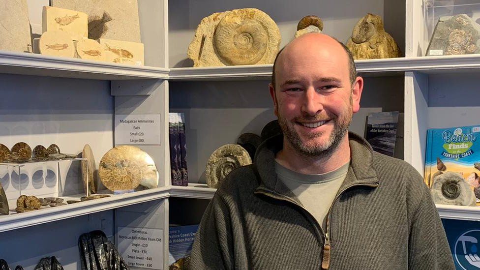 Will Watts runs the Fossil Shop in Scarborough