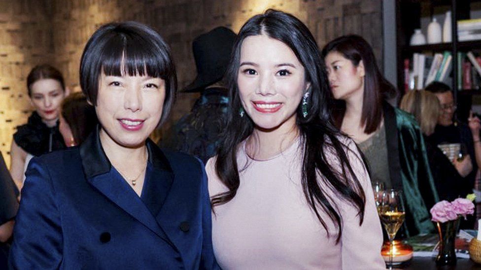 Editor in chief of Vogue China Angelica Cheung and Chinese fashion investor Wendy Yu