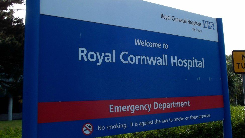 Royal Cornwall Hospital sign