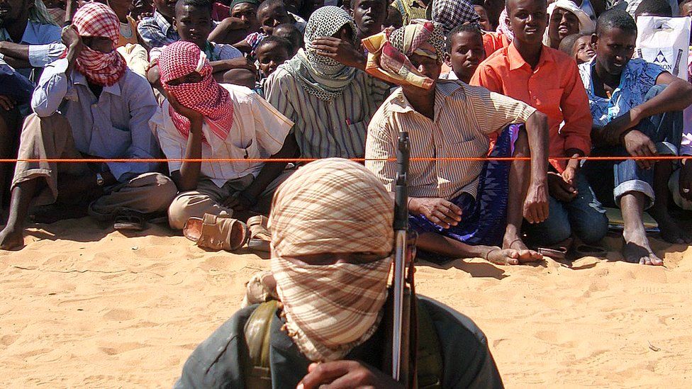Al-Shabab fighter pictured in Somalia in 2012