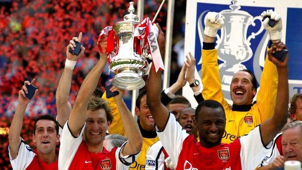 Patrick Vieira (bottom right) enjoyed success with Arsenal before moving to Juventus and then Inter Milan