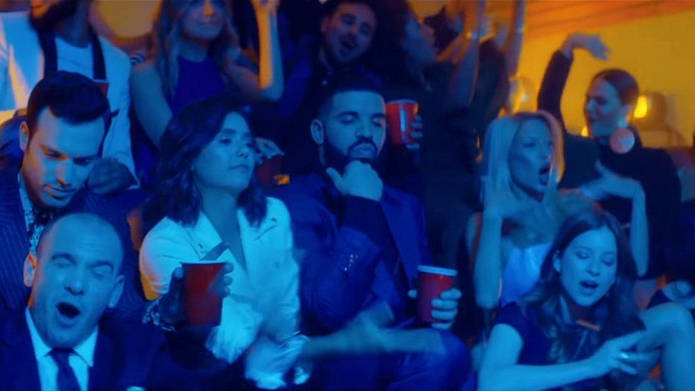 Drake in the video for I'm Upset