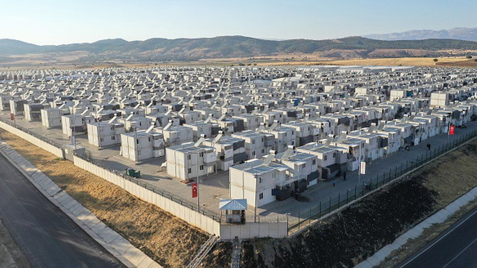 A general view of the Kahramanmaras refugee camp