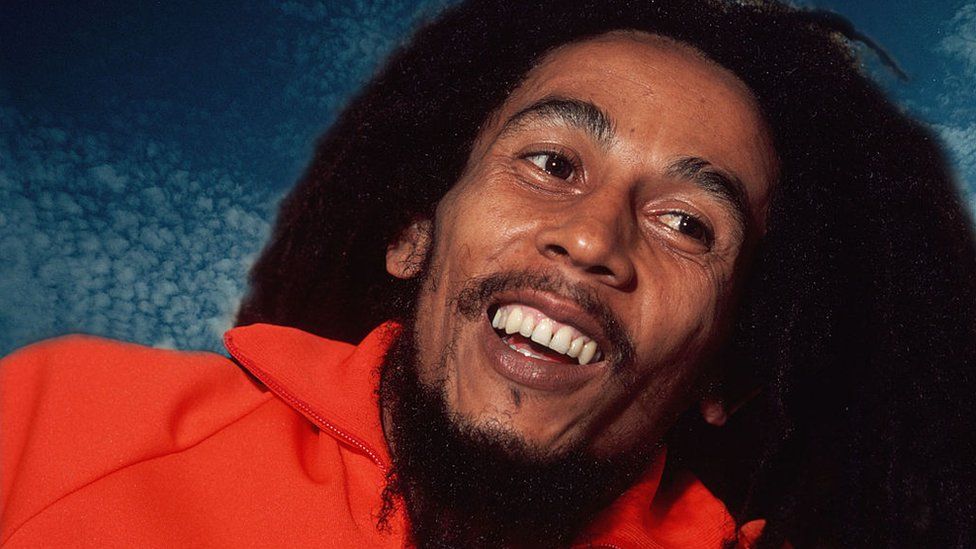 Portrait of Jamaican Reggae musician Bob Marley, New York, New York, October 1979. (Photo by Allan Tannenbaum/Getty Images)