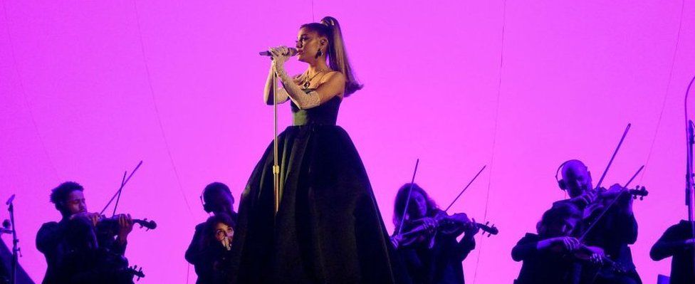 Ariana Grande performs onstage during the 62nd Annual GRAMMY Awards