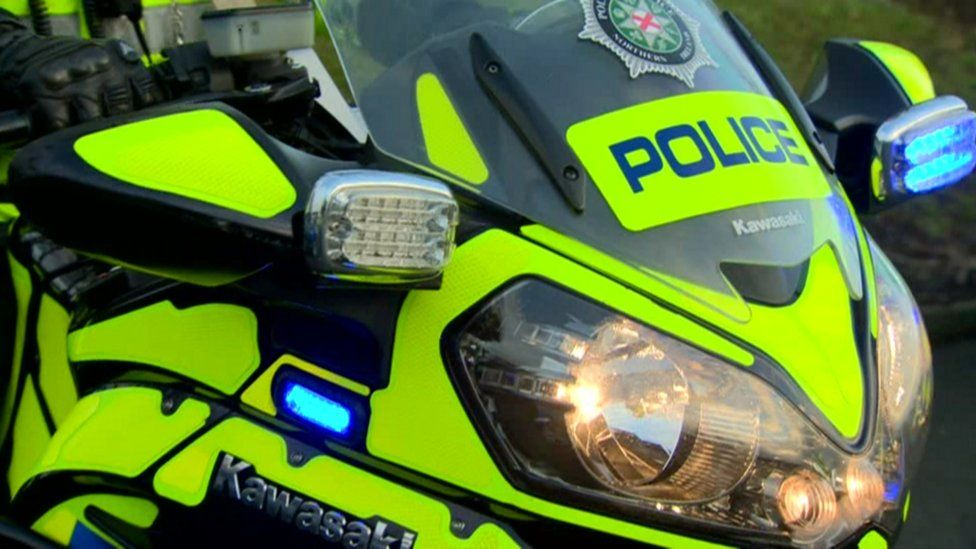 A police motorbike