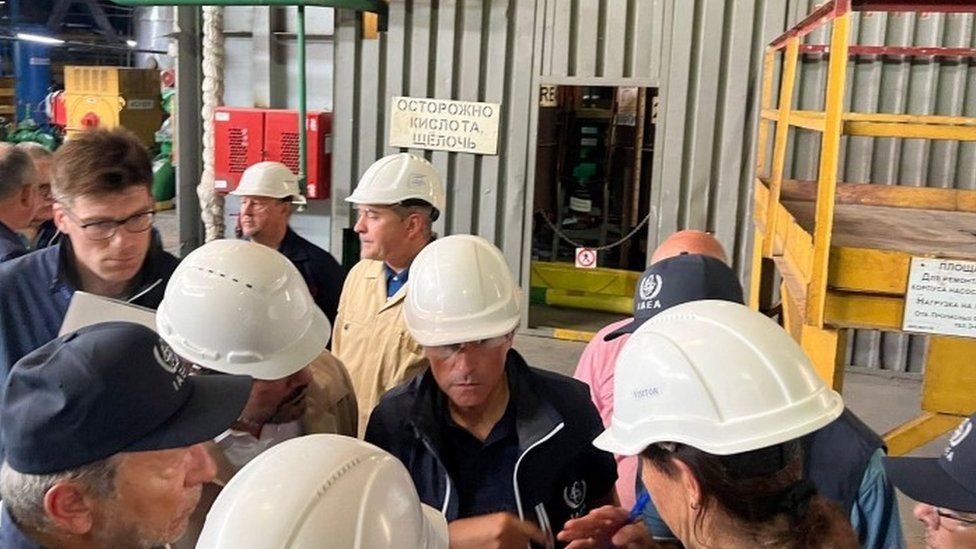 UN inspectors at the Zaporizhzhia plant - 1 September