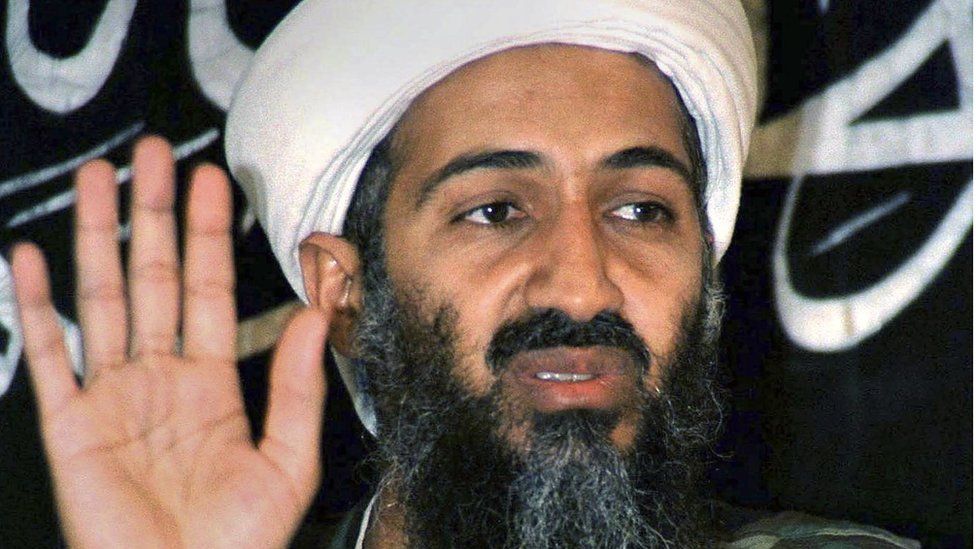 Osama Bin Laden addresses a news conference in Afghanistan in this May 26, 1998