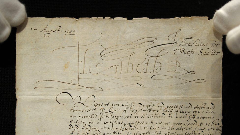 Queen Elizabeth I signature