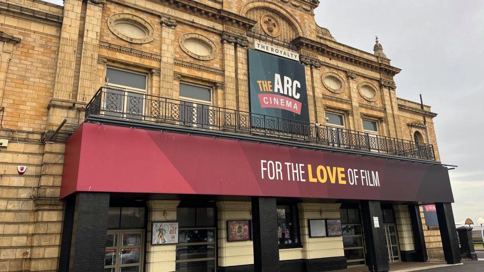 The Arc Cinema building and signage.