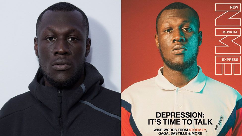 Stormzy and the magazine cover on which he features