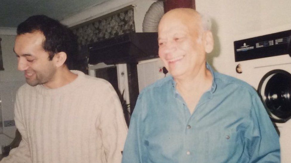 Rajan with his father