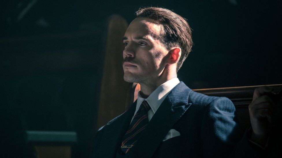 Sam Claflin as Oswald Mosley in Peaky Blinders