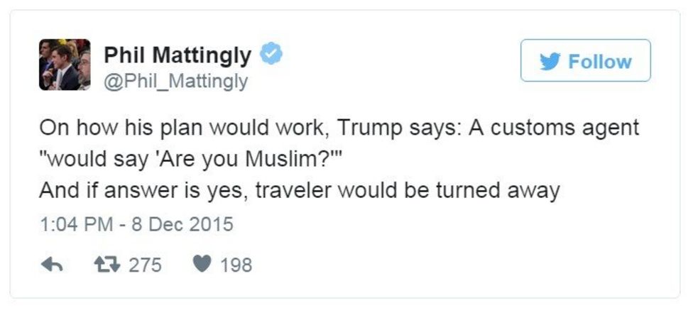 Trump's 'Muslim Shutdown': How The Internet Reacted - BBC News