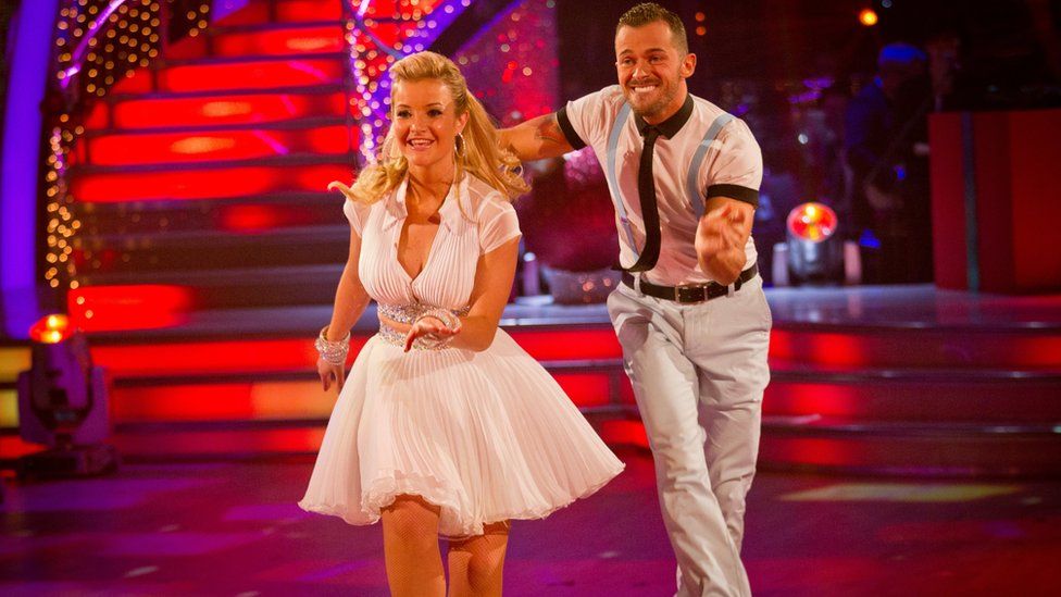Helen Skelton and Artem Chigvintsev in the 2012 Strictly Come Dancing Christmas show